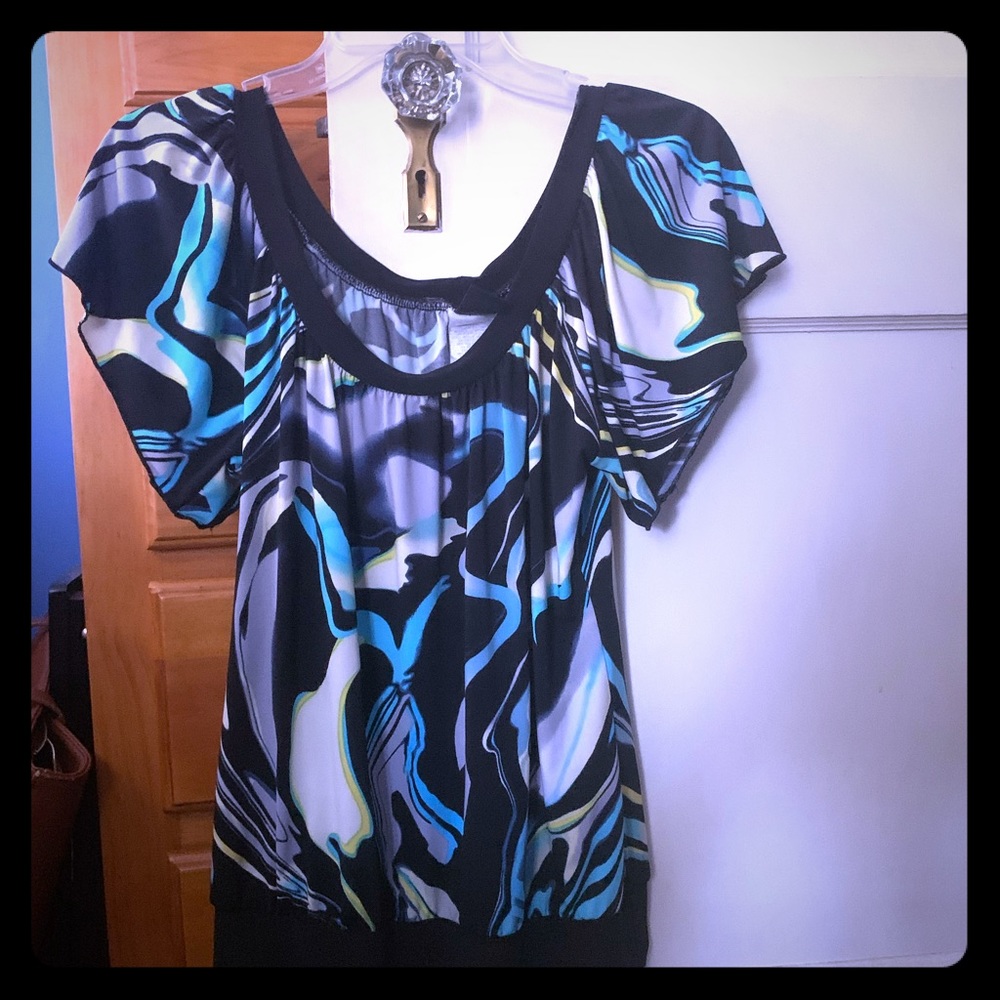 Wrapper bright blouse